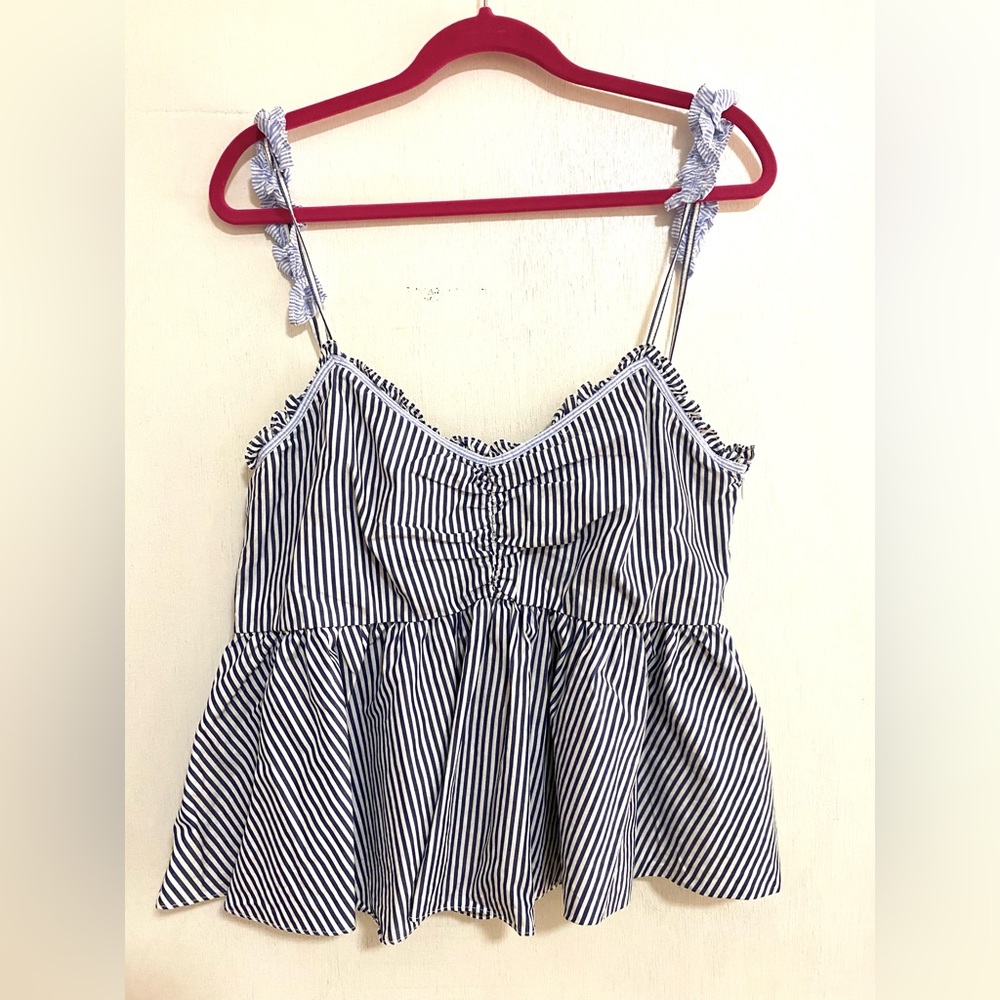 Zara TRF Collection Striped Crop Top